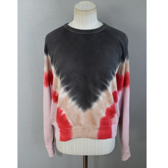 Daydreamer Tops - Daydreamer Sweatshirt XS Flying V Tie Dye Chevron Raglan Women Pullover USA